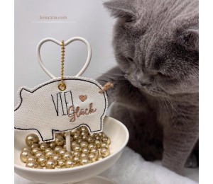 Stickserie ITH - Anhänger Glücksschwein Schwein